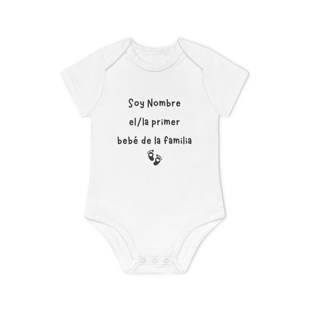 Body Personalizado - Soy NOMBRE el/la primer bebé de la familia