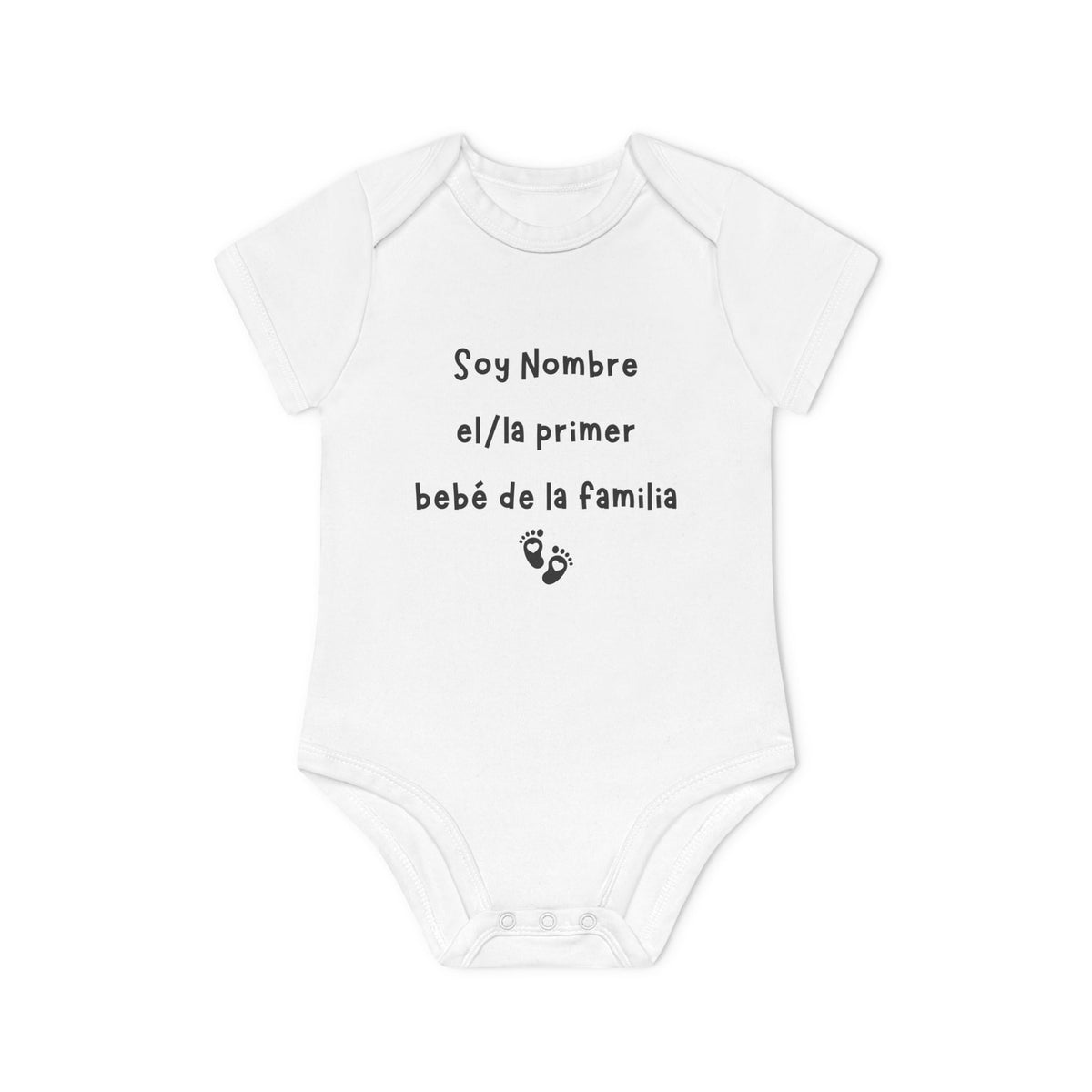 Body Personalizado - Soy NOMBRE el/la primer bebé de la familia