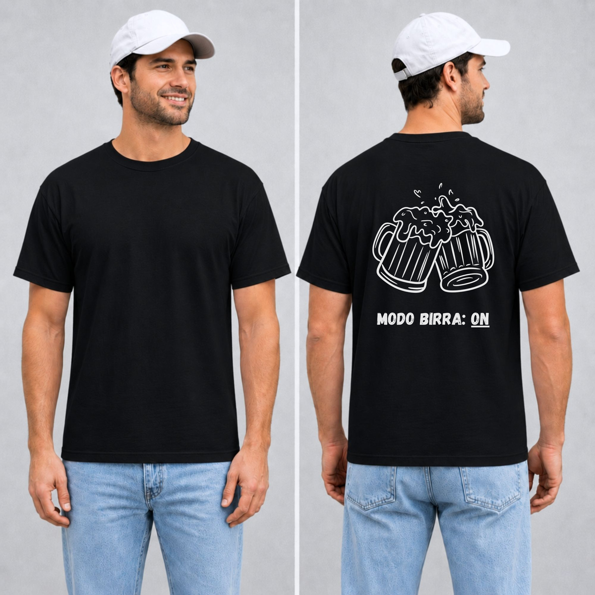 Camiseta Hombre - Modo birra ON