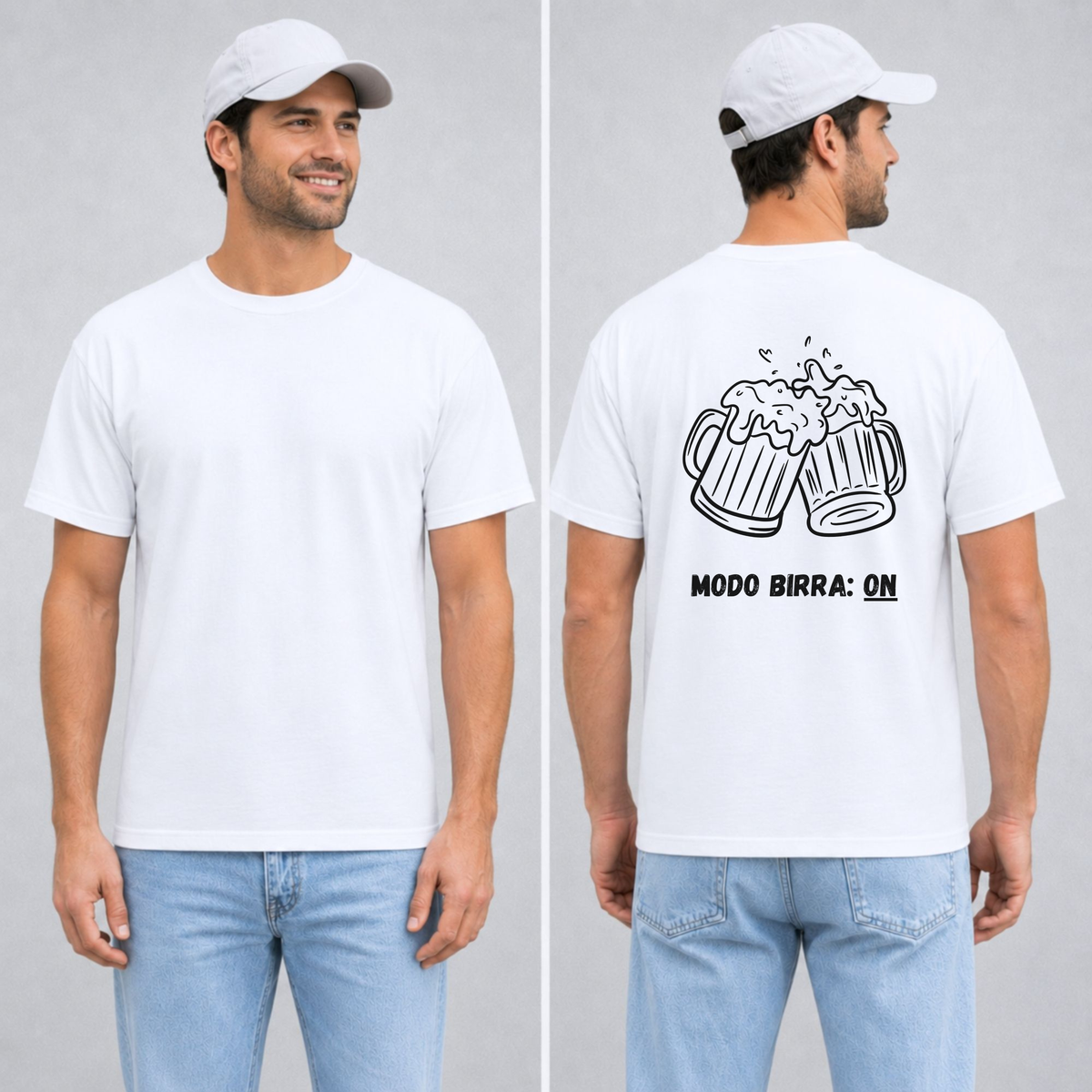 Camiseta Hombre - Modo birra ON